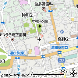 ＳＡＮパーク浦和７駐車場周辺の地図