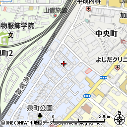 千葉県柏市泉町3-11周辺の地図