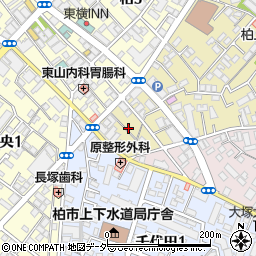千葉県柏市東上町1周辺の地図