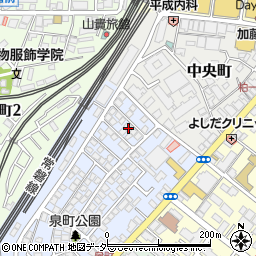 千葉県柏市泉町3-3周辺の地図