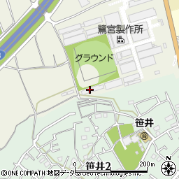 埼玉県狭山市笹井516周辺の地図