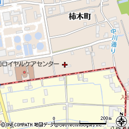 埼玉県草加市柿木町132周辺の地図
