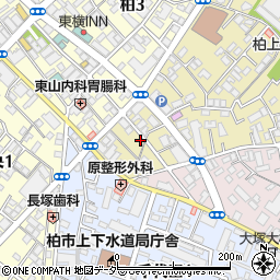 千葉県柏市東上町1-15周辺の地図