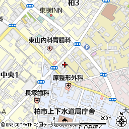 千葉県柏市東上町1-21周辺の地図