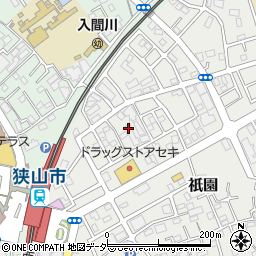 埼玉県狭山市祇園31周辺の地図
