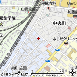 千葉県柏市泉町2-13周辺の地図