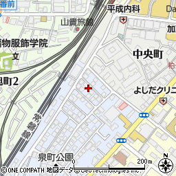 千葉県柏市泉町3-4周辺の地図