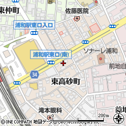 埼玉県さいたま市浦和区東高砂町19周辺の地図
