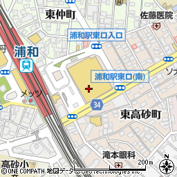 さかえや 浦和パルコ本店周辺の地図