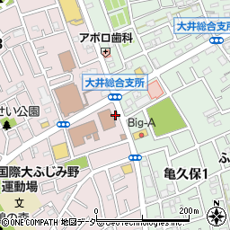 埼玉りそな銀行ふじみ野市大井総合支所 ＡＴＭ周辺の地図