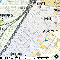 千葉県柏市泉町2-12周辺の地図