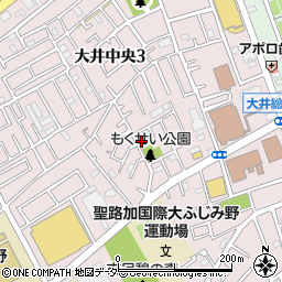 埼玉県ふじみ野市大井中央周辺の地図