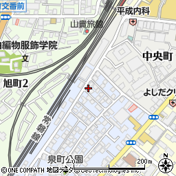 千葉県柏市泉町3-8周辺の地図