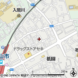 埼玉県狭山市祇園33周辺の地図