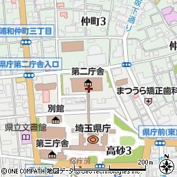 埼玉県警察本部周辺の地図