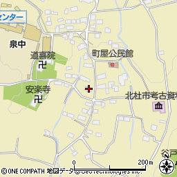 山梨県北杜市大泉町谷戸2204周辺の地図