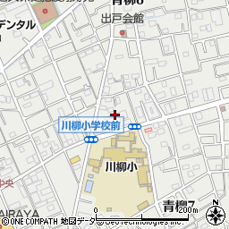 埼玉県草加市青柳8丁目29周辺の地図