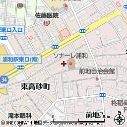 埼玉県さいたま市浦和区東高砂町26周辺の地図