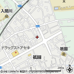埼玉県狭山市祇園40周辺の地図