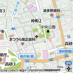 さいたま市立　浦和中央保育園周辺の地図