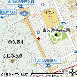 松屋 ふじみ野店周辺の地図