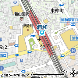 あけぼの薬局　アトレ浦和店周辺の地図
