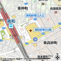 新宿中村屋 オリーブハウス 浦和パルコ店周辺の地図