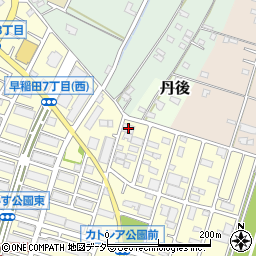 ナミデン早稲田７丁目倉庫周辺の地図