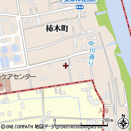 埼玉県草加市柿木町141周辺の地図