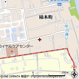埼玉県草加市柿木町133周辺の地図