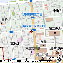 ローソンストア１００浦和高砂店周辺の地図