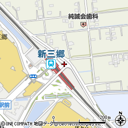 新三郷駅前東口公衆トイレ周辺の地図