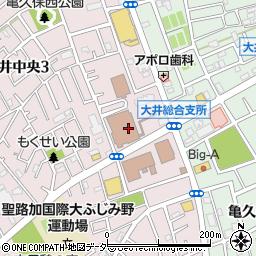 ふじみ野市立大井図書館周辺の地図