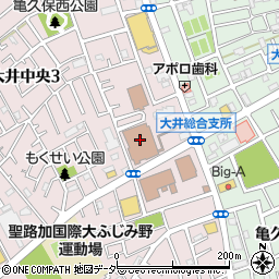 ふじみ野市立西文化施設周辺の地図