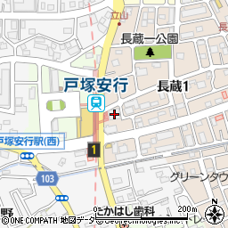 レイクランド戸塚安行駅前駐輪場周辺の地図