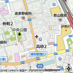 みずほ銀行浦和支店周辺の地図