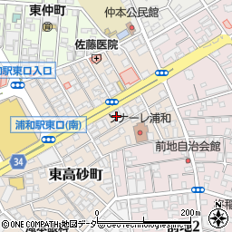 武蔵野銀行浦和支店 ＡＴＭ周辺の地図