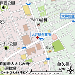 東和銀行大井町支店 ＡＴＭ周辺の地図