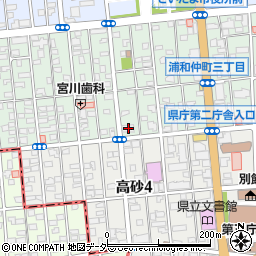 日本キリスト教会浦和教会周辺の地図