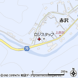 埼玉県飯能市赤沢631-6周辺の地図