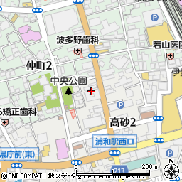 浦和高砂センタービル周辺の地図