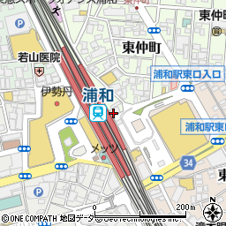 武蔵野銀行浦和駅東口駅前 ＡＴＭ周辺の地図