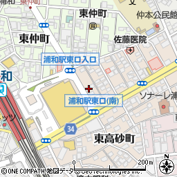 埼玉県さいたま市浦和区東高砂町20周辺の地図