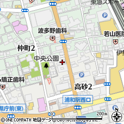 うなぎ瀧澤周辺の地図