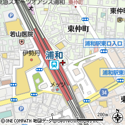 はなの舞 浦和東口店周辺の地図