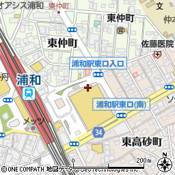埼玉県さいたま市浦和区東高砂町12周辺の地図