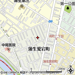 埼玉県越谷市蒲生愛宕町5周辺の地図