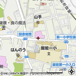 埼玉県飯能市山手町周辺の地図