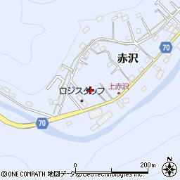 埼玉県飯能市赤沢625周辺の地図