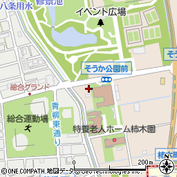 埼玉県草加市柿木町263周辺の地図